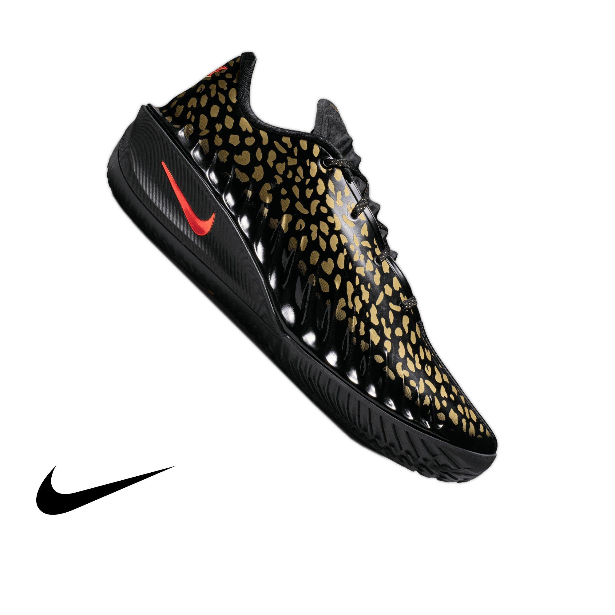Nike G.T. Cut 4 "Victor Wembanyama" Men's Basketball Shoe - BLACK/BRIGHT CRIMSON/METALLIC GOLD